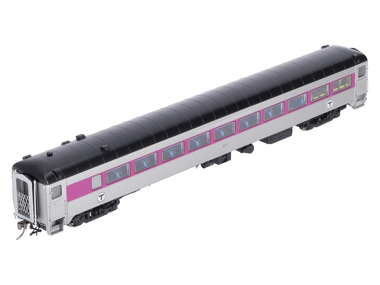 Rapido Trains 017244 HO MBTA NH 8600 Series Coach Car w/o Skirts #2517