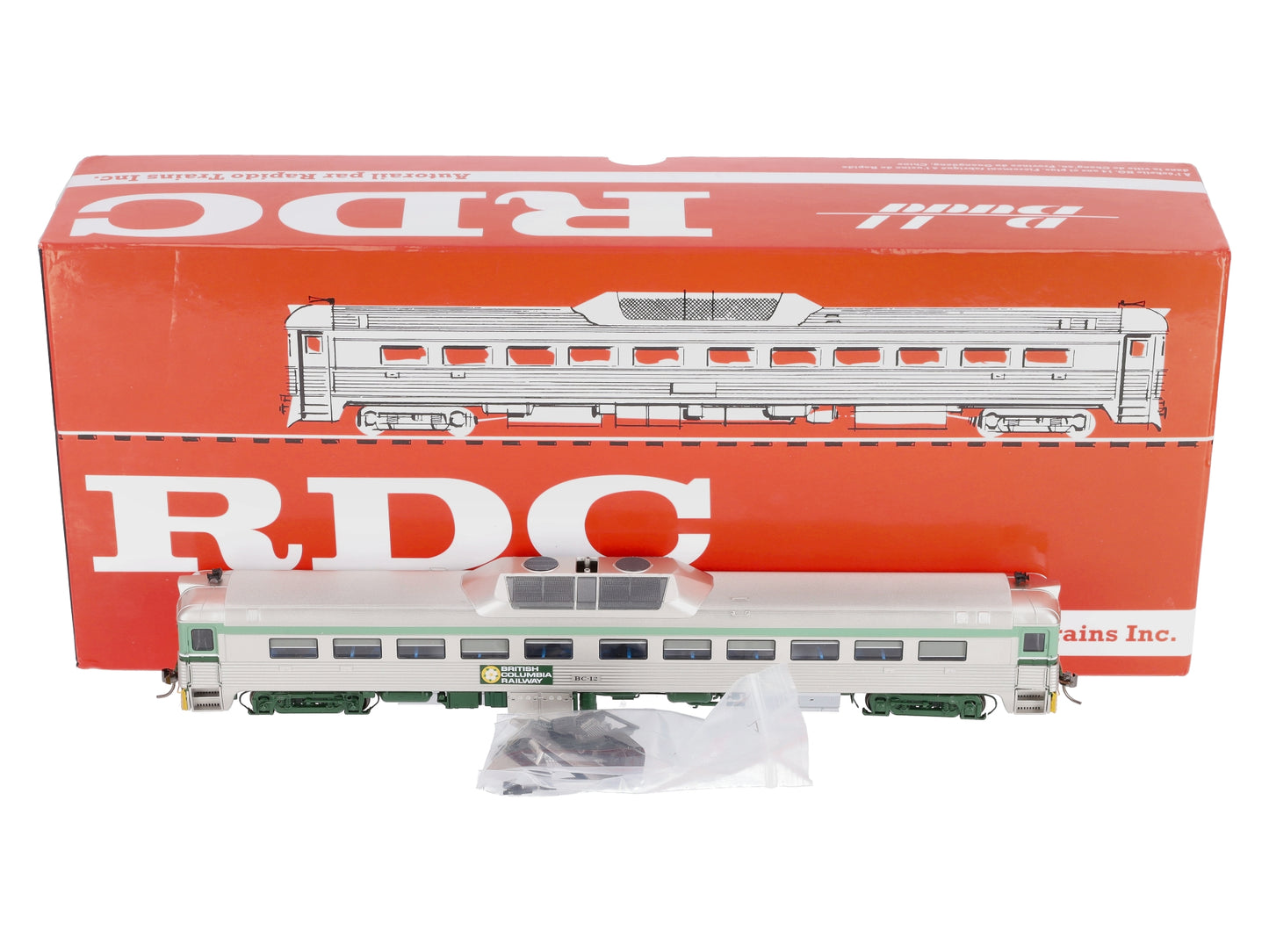 Rapido Trains 16031 HO British Columbia Railway Budd RDC-1 End Fluting #12