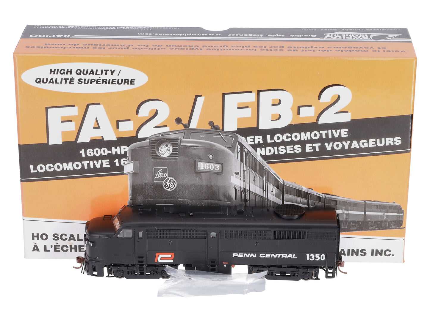 Rapido Trains 21091 HO Penn Central FA-2 Diesel Locomotive #1350