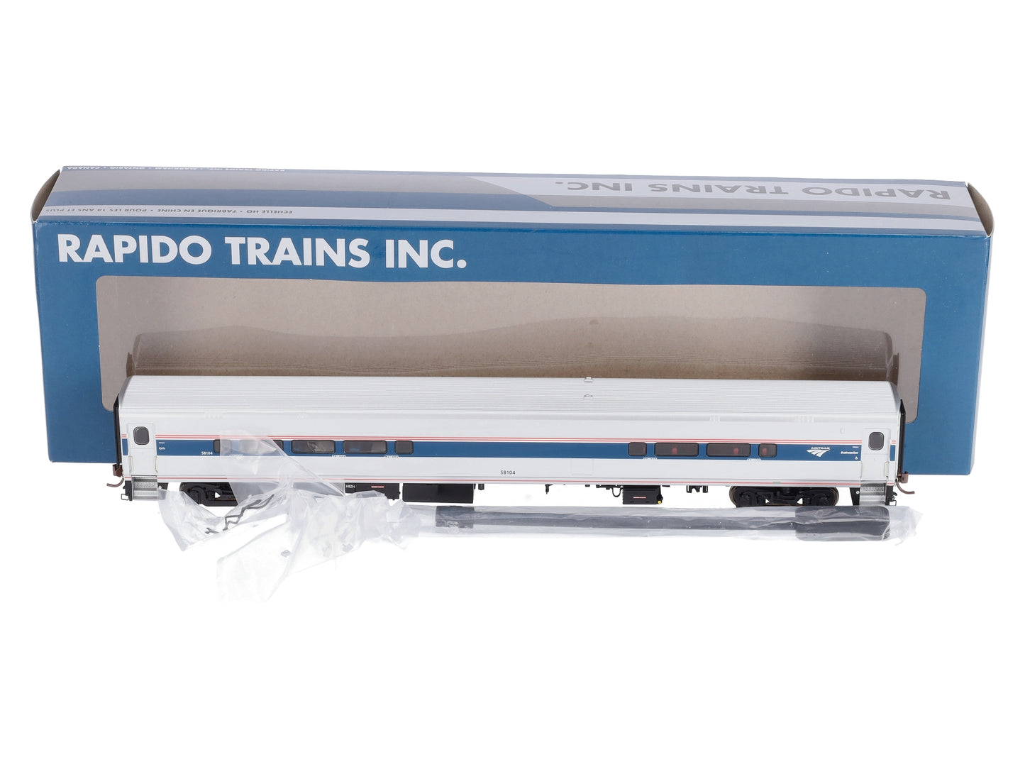 Rapido Trains 128037 HO Scale Amtrak Horizon Phase 6 Club-Dinette #58104