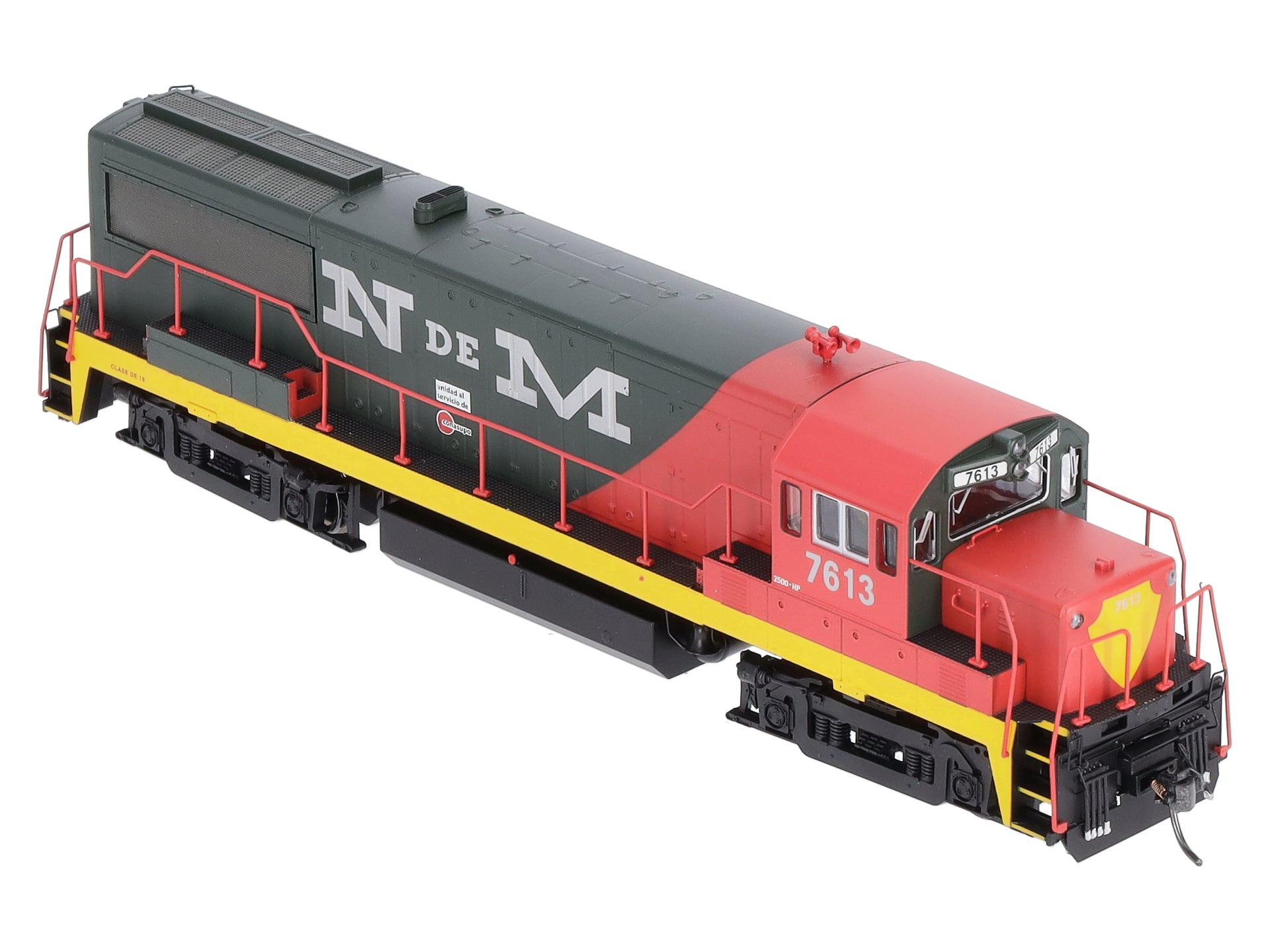 Bowser 23838 HO Nacionales de Mexico GE U25B Standard DC Executive Line #7613