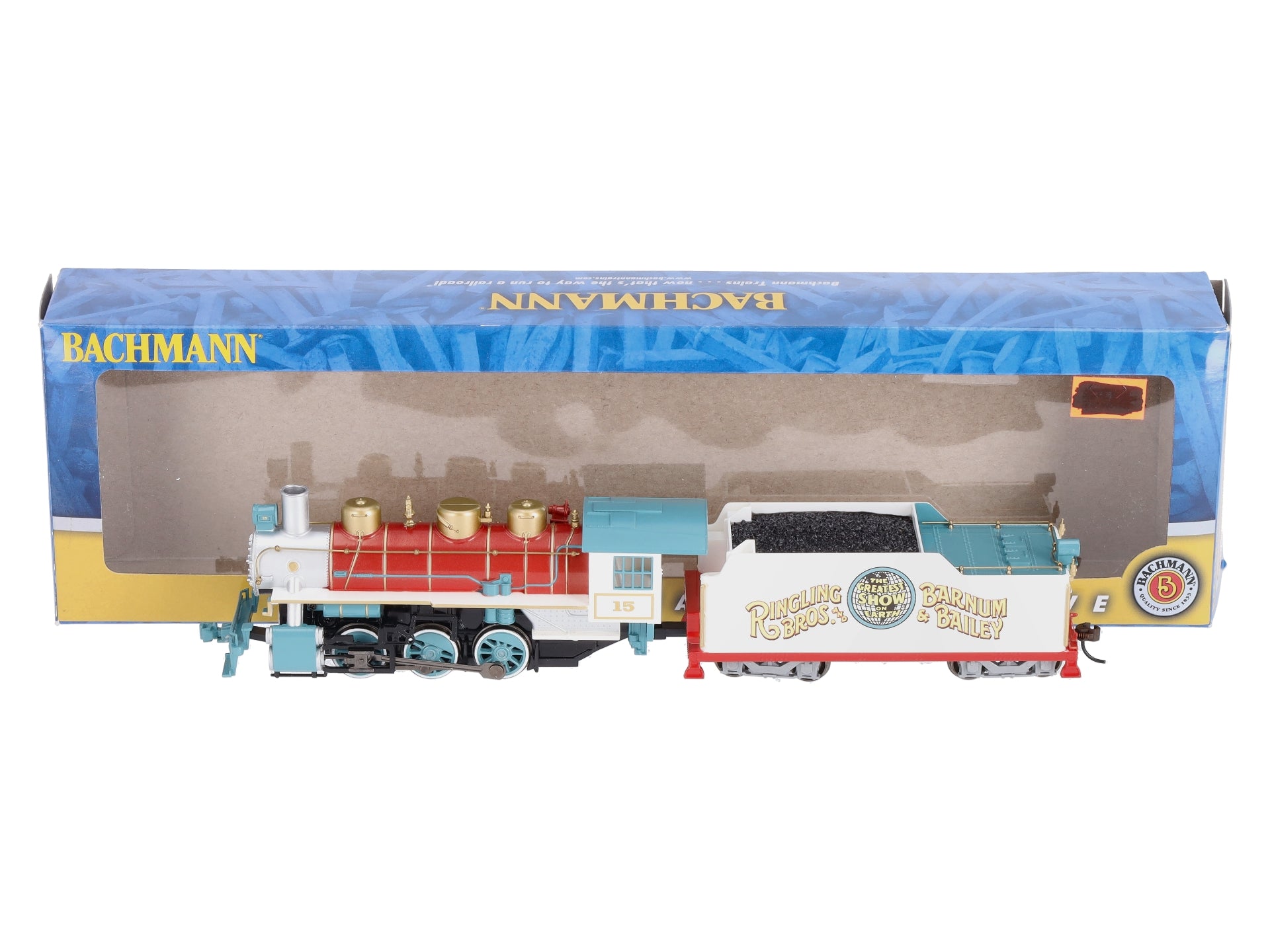 Bachmann 53701 HO Ringling Bros. and Barnum and Bailey 0-6-0 USRA Steam Loco #15