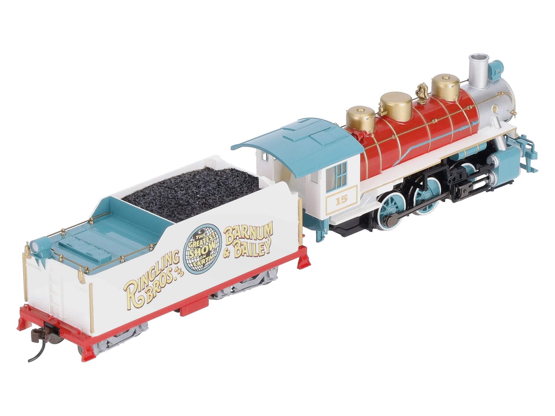 Bachmann 53701 HO Ringling Bros. and Barnum and Bailey 0-6-0 USRA Steam Loco #15