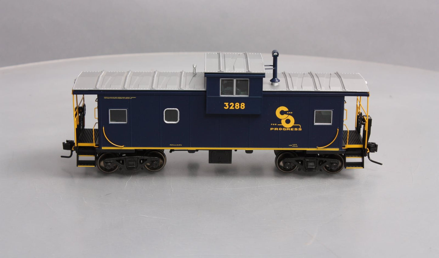 Atlas 7602-1 O Scale B&O Extended Vision Illuminated Caboose #3288 - 2-Rail LN/Box
