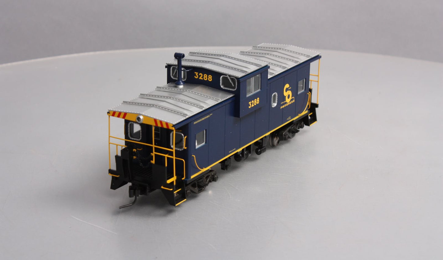 Atlas 7602-1 O Scale B&O Extended Vision Illuminated Caboose #3288 - 2-Rail LN/Box