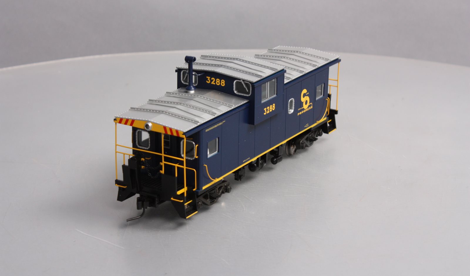 Atlas 7602-1 O Scale B&O Extended Vision Illuminated Caboose #3288 - 2-Rail LN/Box