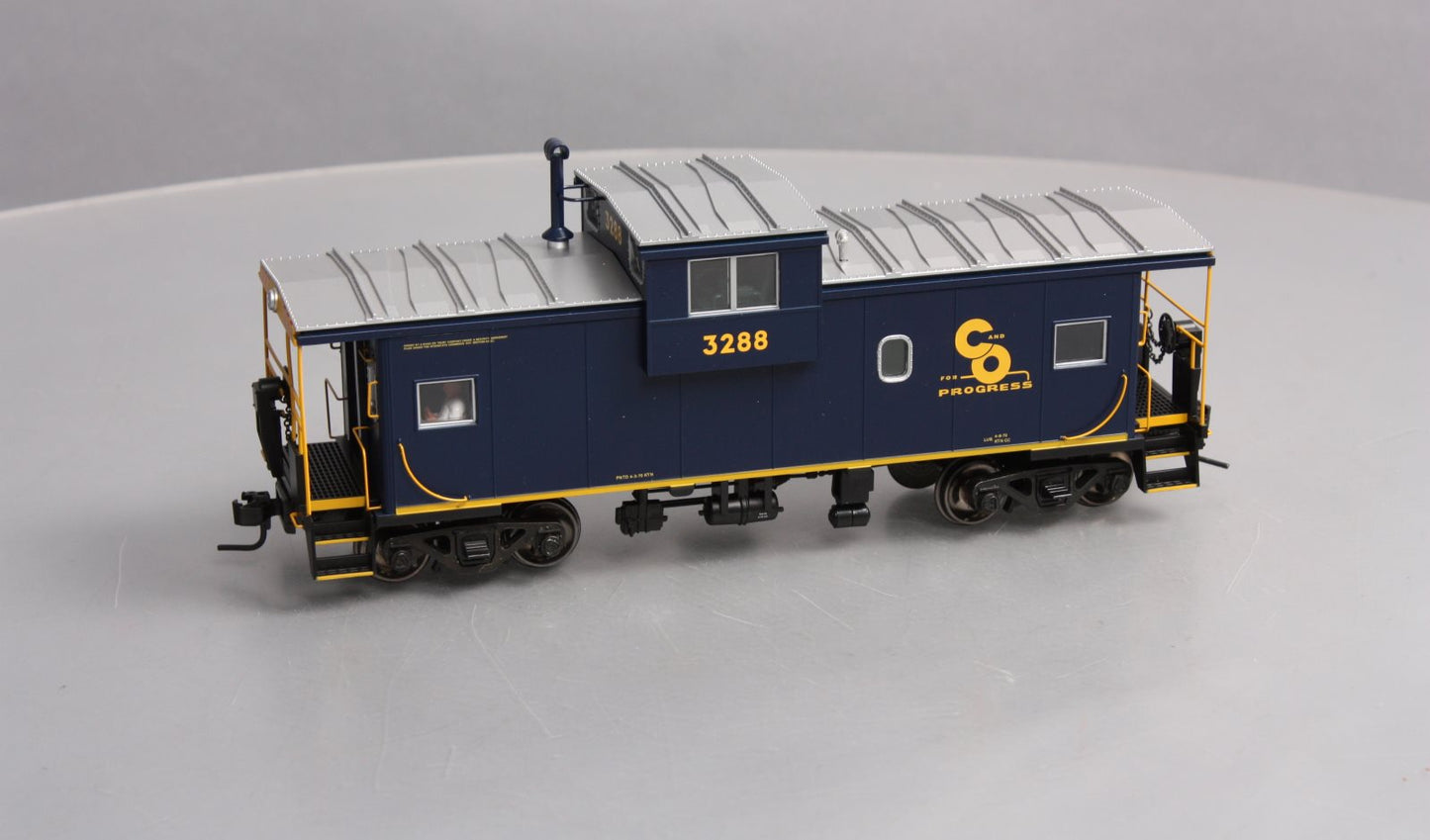 Atlas 7602-1 O Scale B&O Extended Vision Illuminated Caboose #3288 - 2-Rail LN/Box