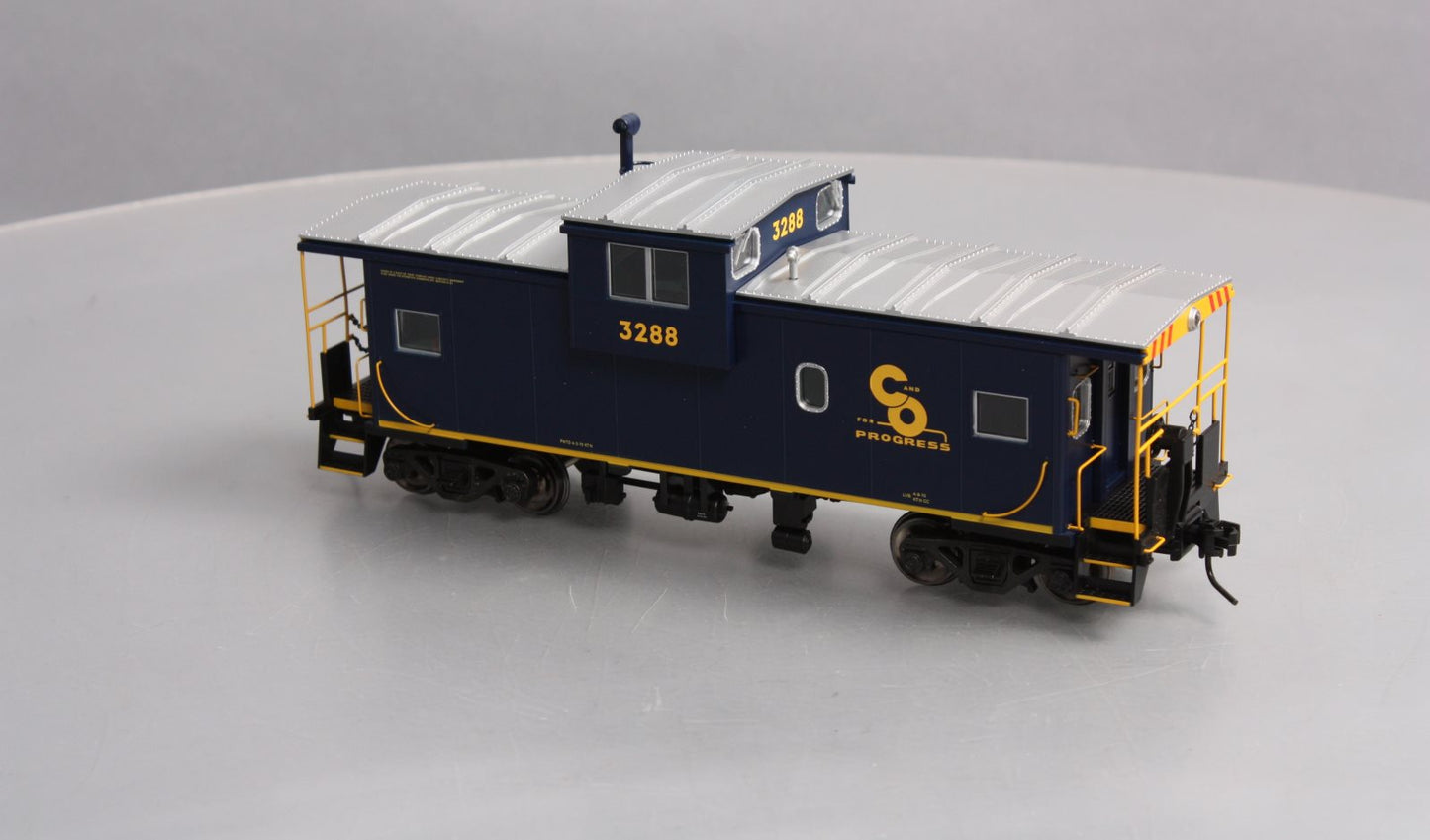 Atlas 7602-1 O Scale B&O Extended Vision Illuminated Caboose #3288 - 2-Rail LN/Box