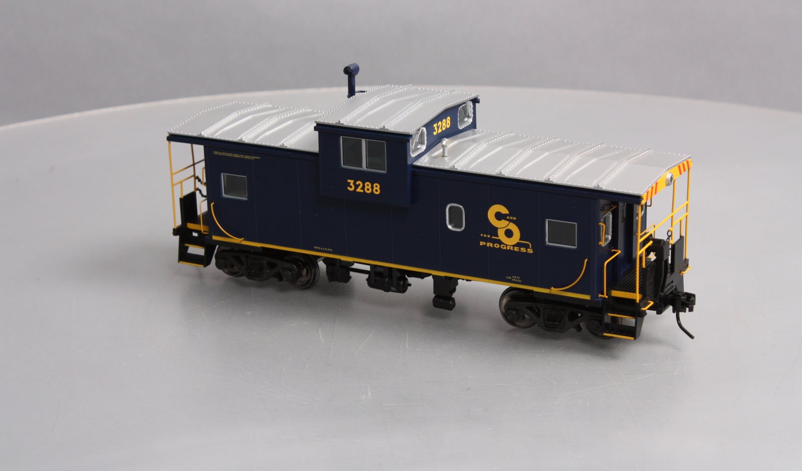 Atlas 7602-1 O Scale B&O Extended Vision Illuminated Caboose #3288 - 2-Rail LN/Box