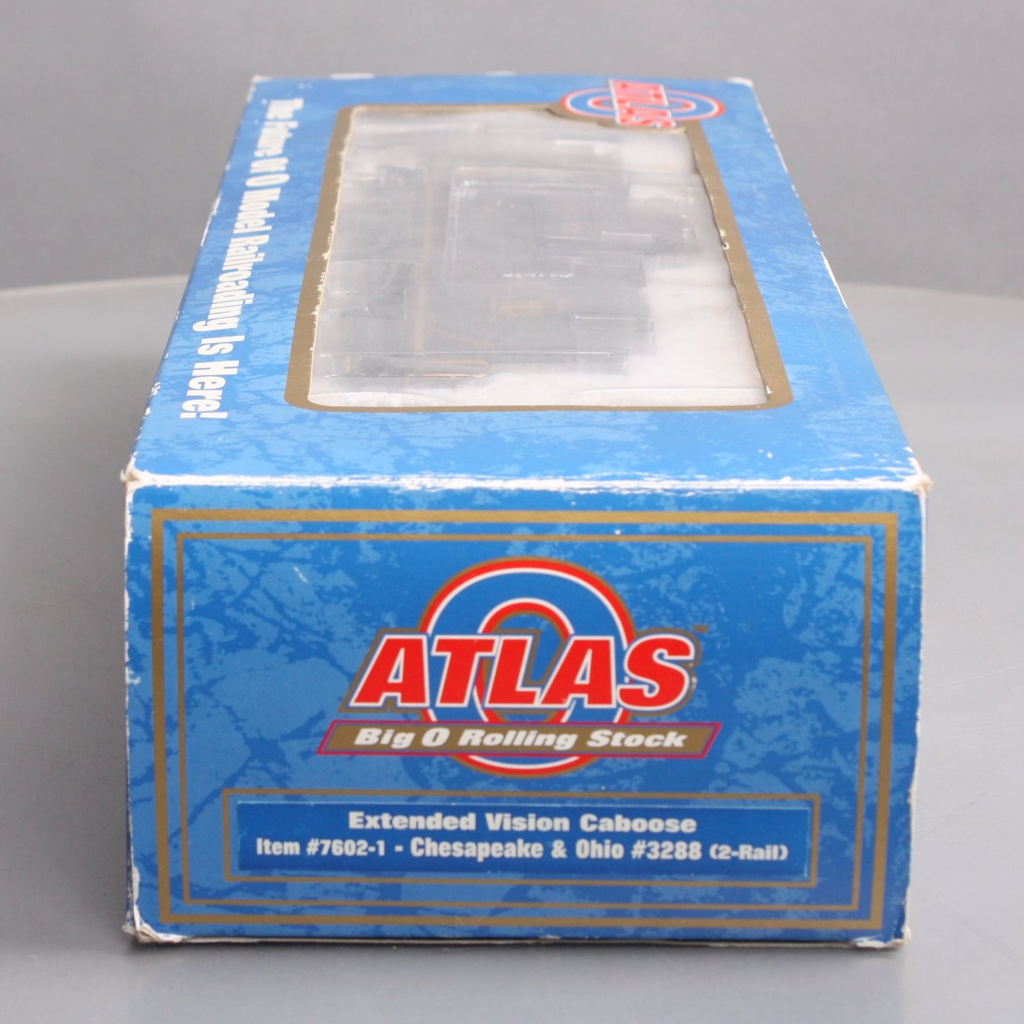 Atlas 7602-1 O Scale B&O Extended Vision Illuminated Caboose #3288 - 2-Rail LN/Box