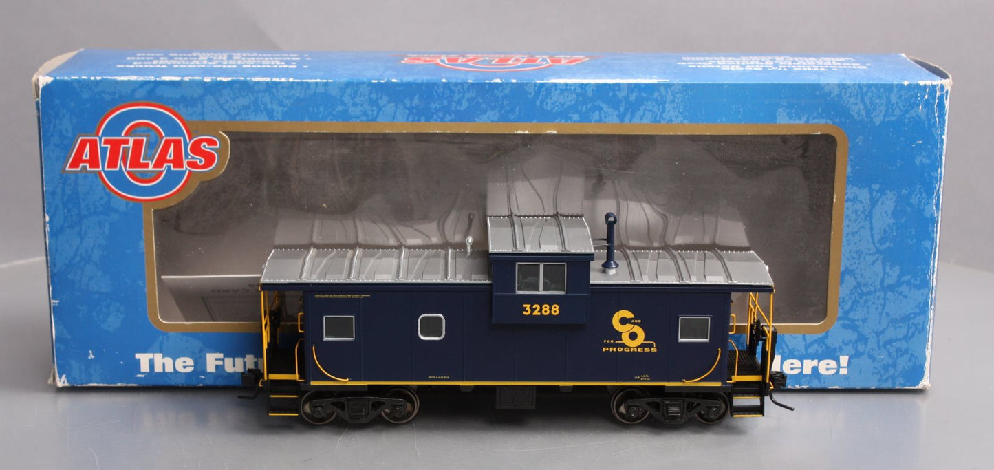 Atlas 7602-1 O Scale B&O Extended Vision Illuminated Caboose #3288 - 2-Rail LN/Box
