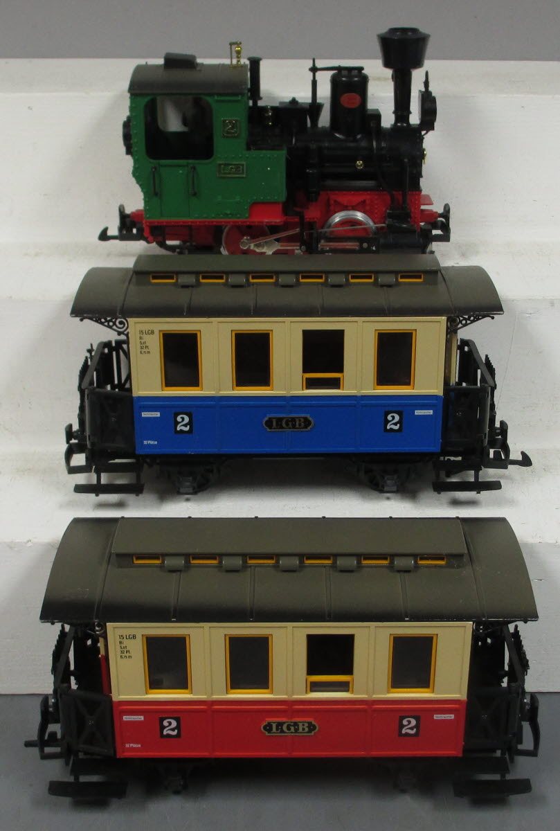 LGB 20301 MF G Gauge Steam Passenger Train Set EX