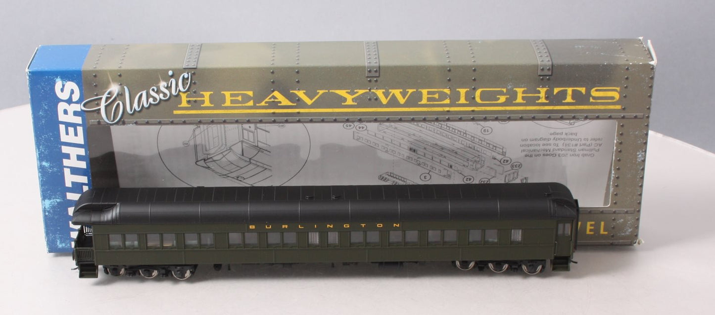 Walthers 932-10253 HO CBQ Pullman Heavyweight 3-2 Lounge-Observation Car LN/Box