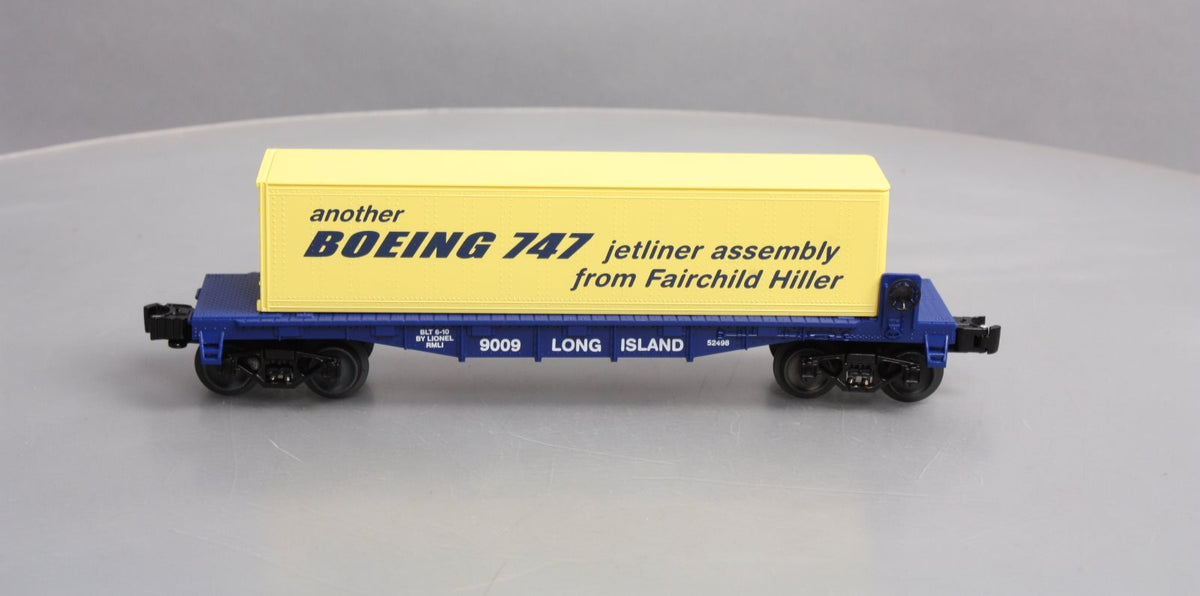 Lionel 6-52498 O Gauge RR Museum of LI 2010 Flatcar with Boeing Container NIB