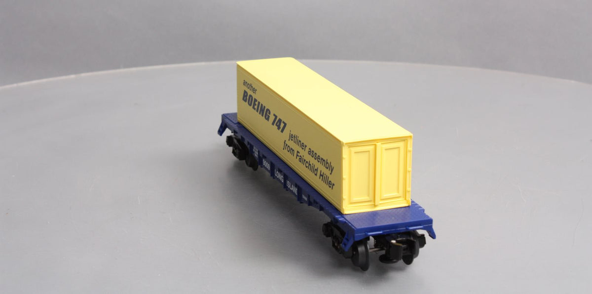 Lionel 6-52498 O Gauge RR Museum of LI 2010 Flatcar with Boeing Container NIB