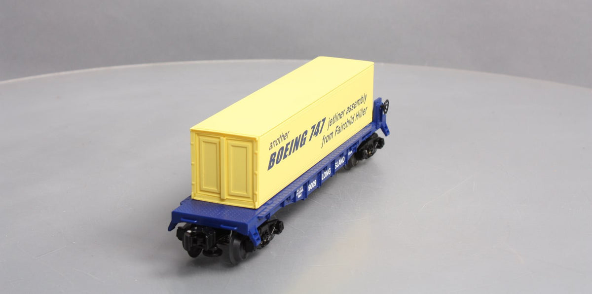 Lionel 6-52498 O Gauge RR Museum of LI 2010 Flatcar with Boeing Container NIB