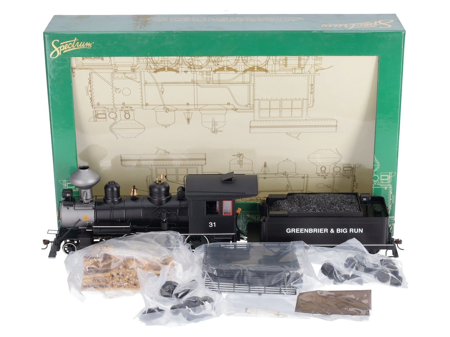 Bachmann 28657 On30 Greenbrier & Big Run Lumber Co. 4-6-0 Steam Loco w/DCC