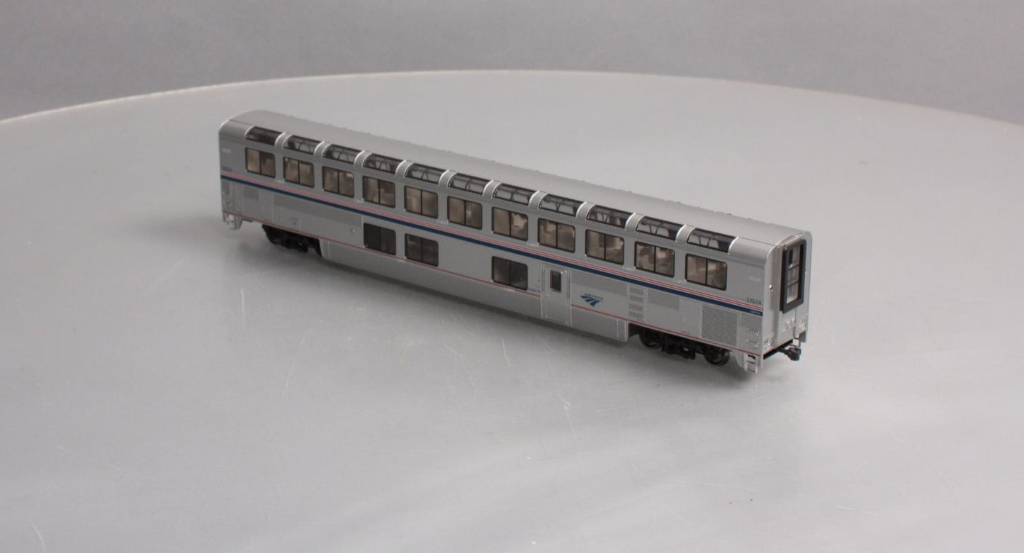 Kato 35-6064 HO Amtrak Superliner Phase VI Lounge Car #33024