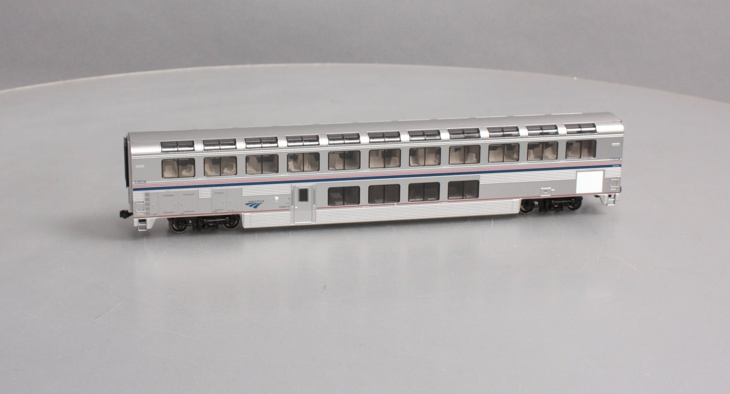 Kato 35-6064 HO Amtrak Superliner Phase VI Lounge Car #33024