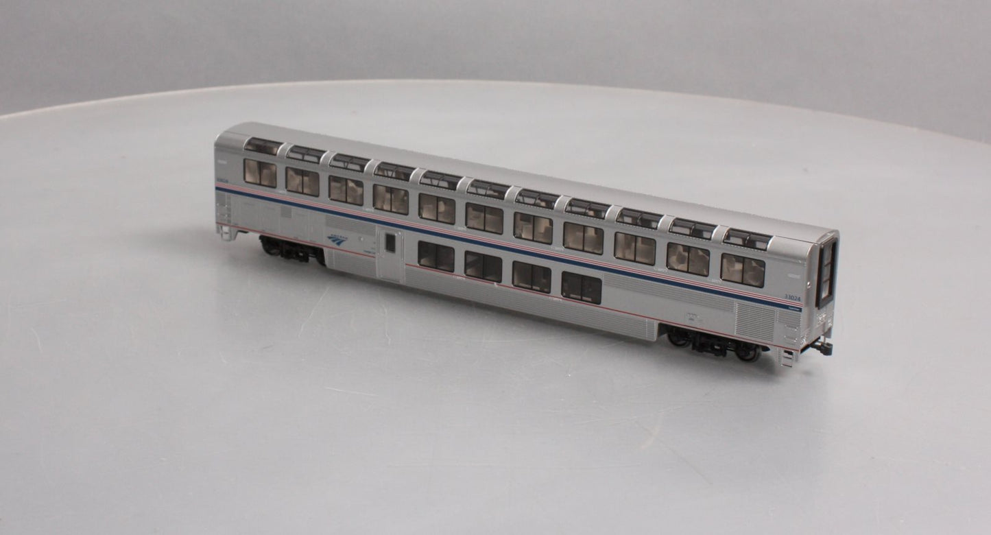 Kato 35-6064 HO Amtrak Superliner Phase VI Lounge Car #33024