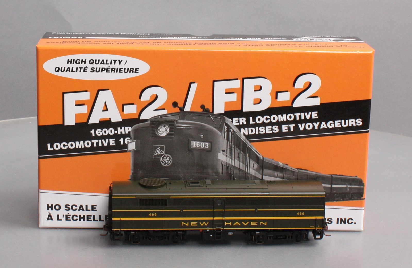 Rapido Trains 22035 HO New Haven Alco FB-2 Phase Ib Diesel Locomotive #466