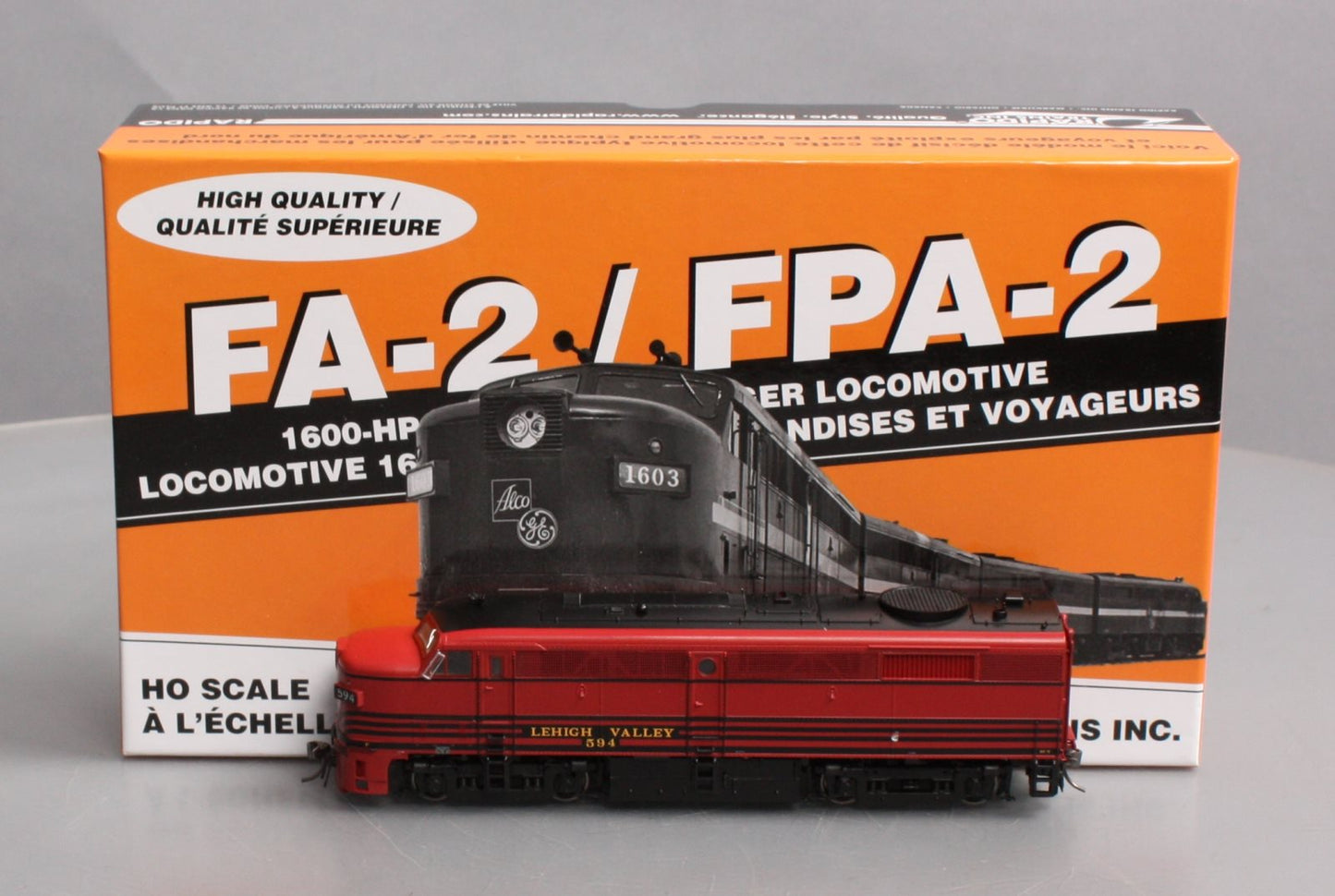 Rapido Trains 21540 HO Lehigh Valley ALCO FPA-2 Diesel Loco Sound/DC/DCC #594