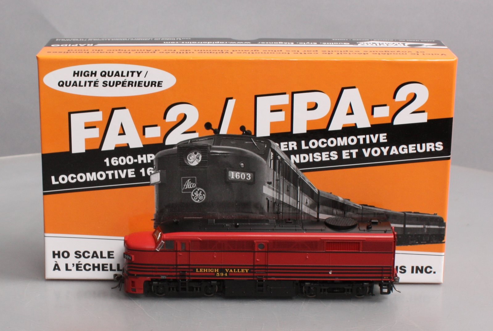 Rapido Trains 21540 HO Lehigh Valley ALCO FPA-2 Diesel Loco Sound/DC/DCC #594