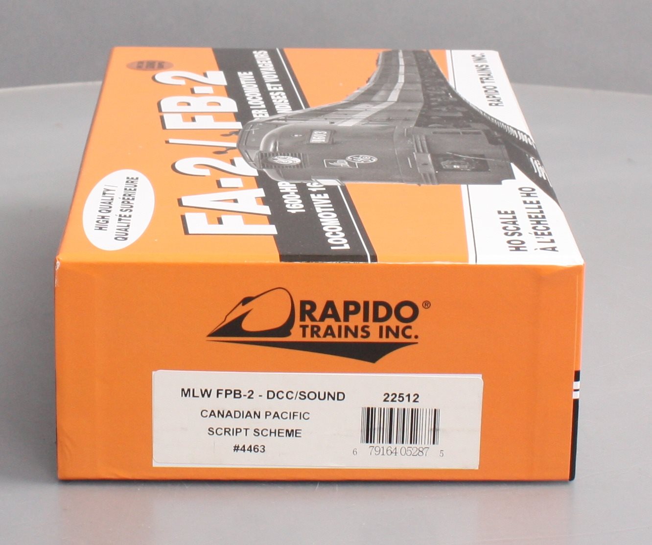 Rapido Trains 22512 HO CP MLW FPB-2 #4463 w/ DCC/Sound