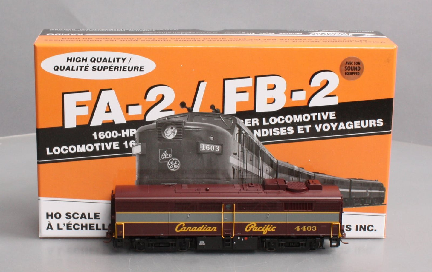 Rapido Trains 22512 HO CP MLW FPB-2 #4463 w/ DCC/Sound