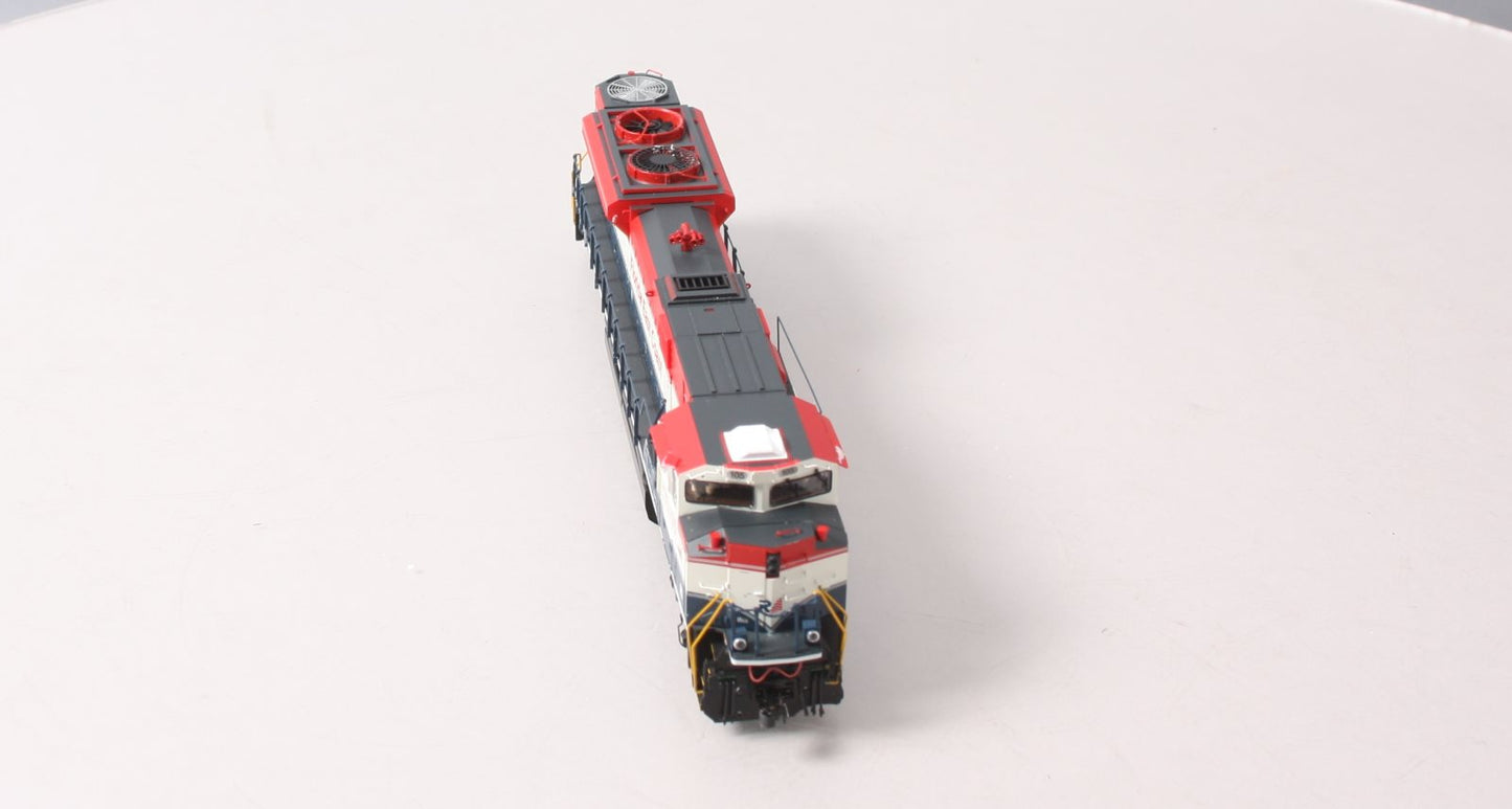 MTH 80-2030-1 HO Florida East Coast SD70M-2 Diesel Locomotive w/DCC/Sound #105