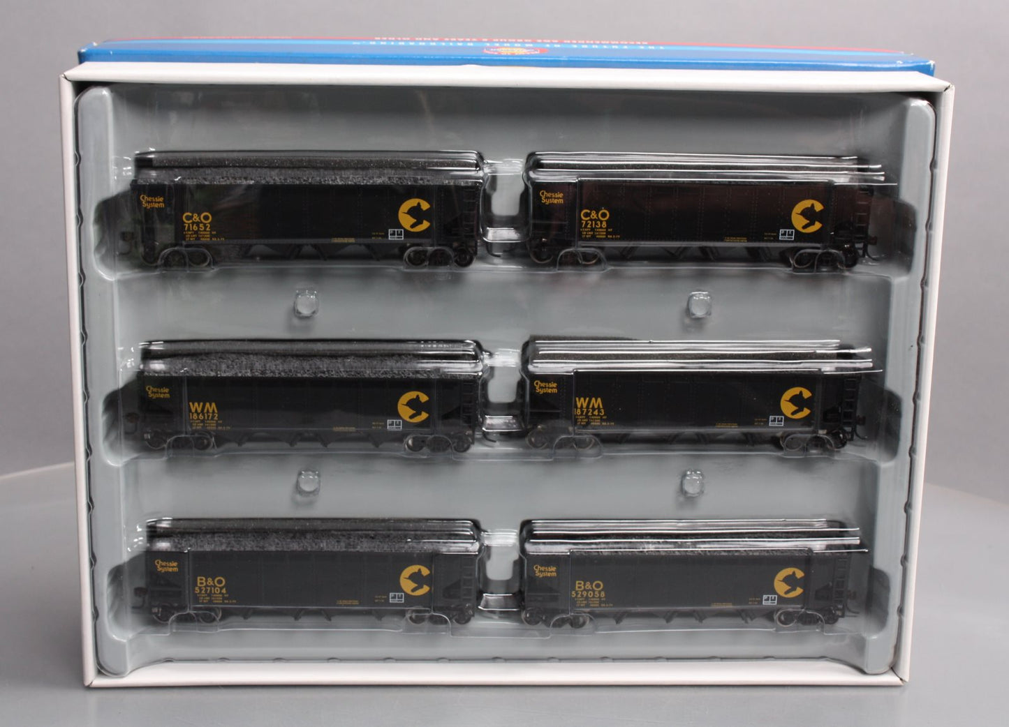 Athearn 92780 HO Chessie 40' Quad Hopper 6 Pack LN/Box