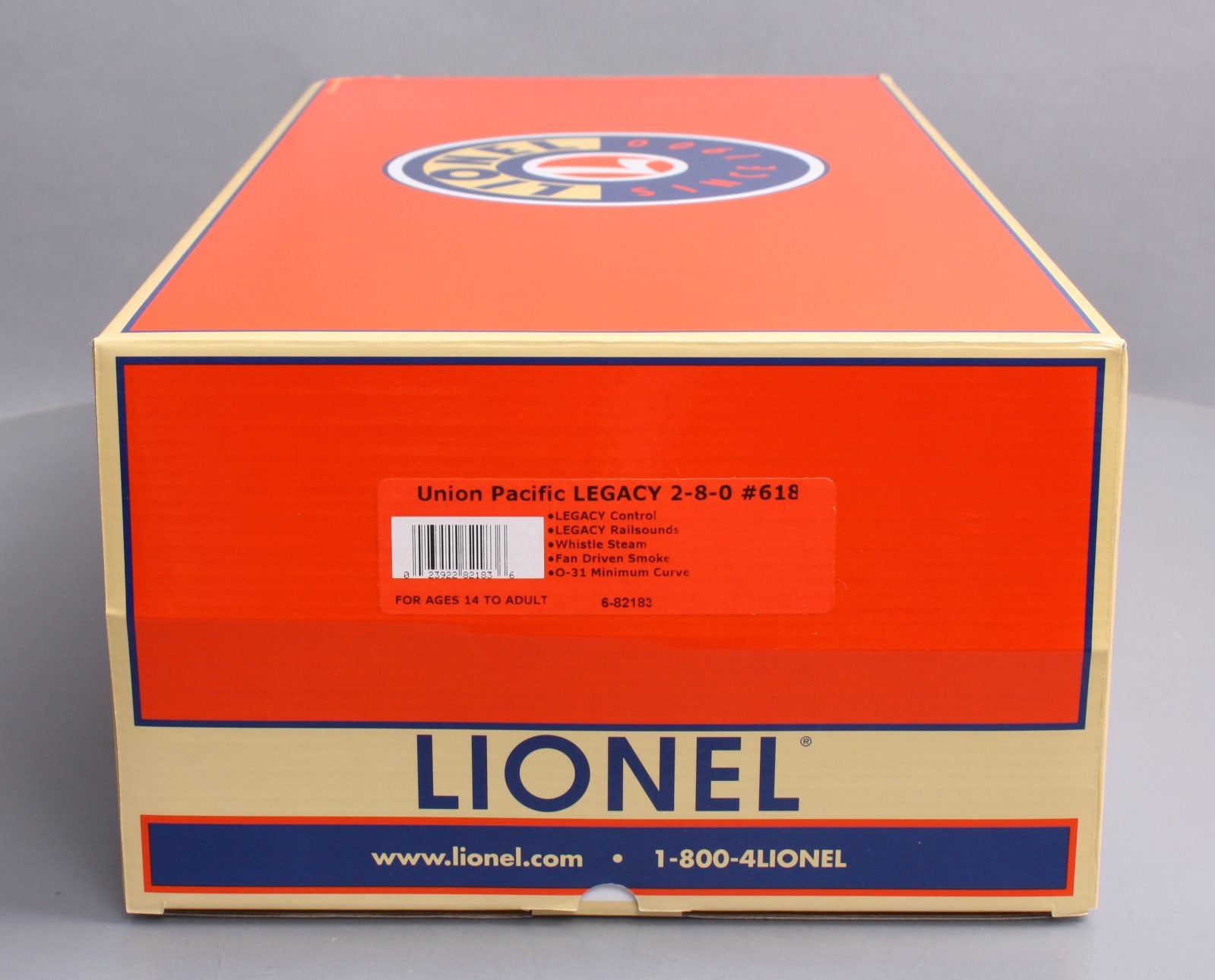 Lionel 6-82183 O Gauge Union Pacific 2-8-0 Steam Locomotive & Tender #618 LN/Box
