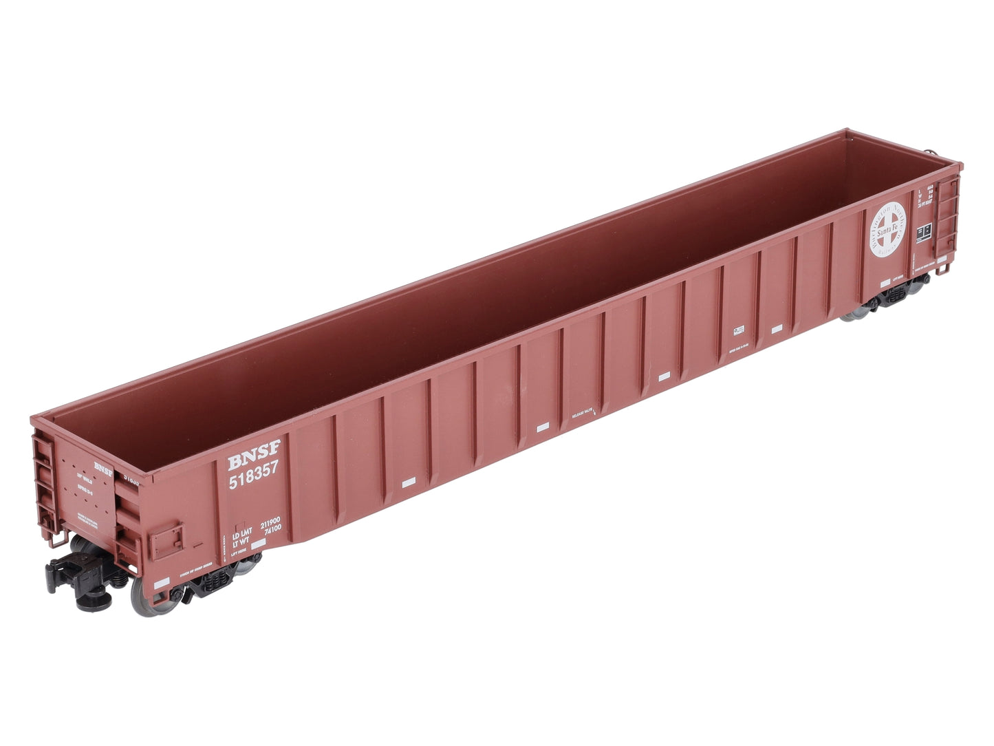 Lionel 6-83317 O BNSF 65' Mill Gondola #518357
