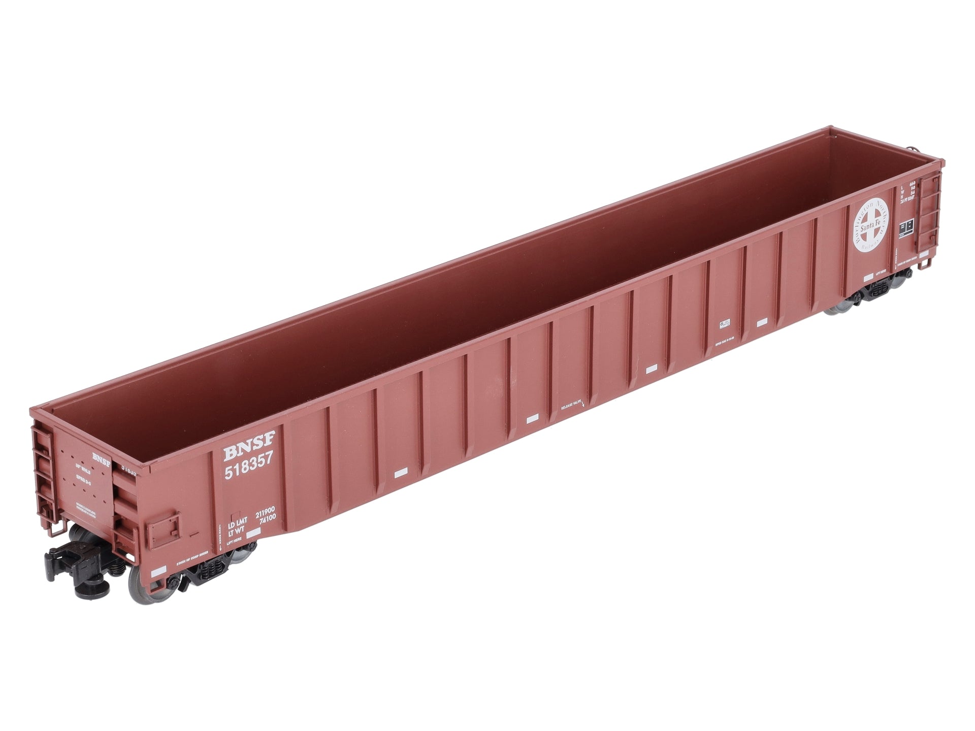 Lionel 6-83317 O BNSF 65' Mill Gondola #518357
