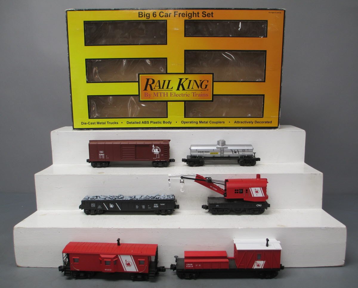 MTH 30-7003 O Gauge Jersey Central Freight Cars (Set of 6) LN/Box
