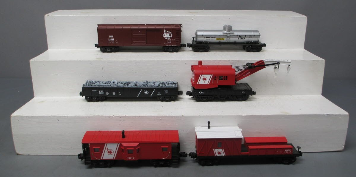 MTH 30-7003 O Gauge Jersey Central Freight Cars (Set of 6) LN/Box