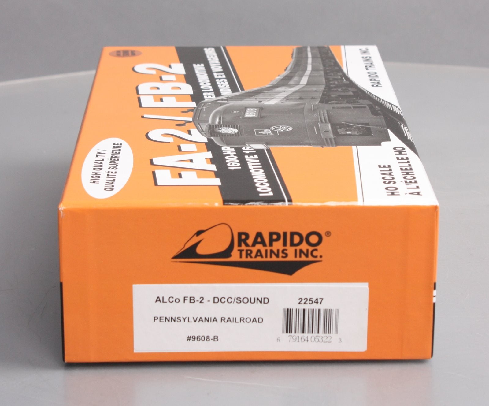 Rapido Trains 22547 HO PRR FB-2 Diesel Locomotive #9608-B with DCC