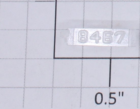Lionel 8467-10 Left Hand Clear Raised Number Marker Lens/Number Board