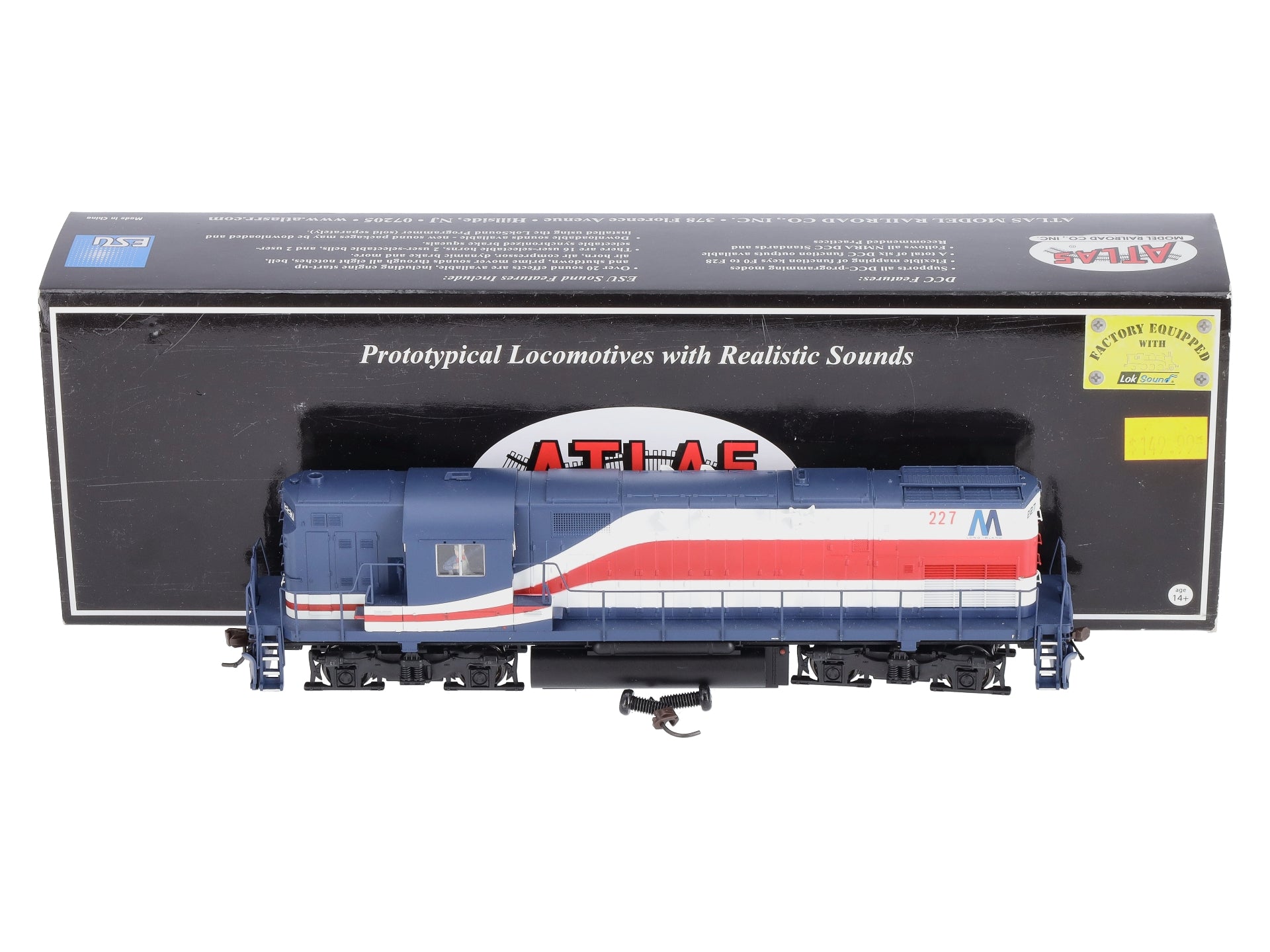 Atlas 10011020 HO Long Island Alco C420 Phase 2B Diesel Loco w/Sound & DCC #227