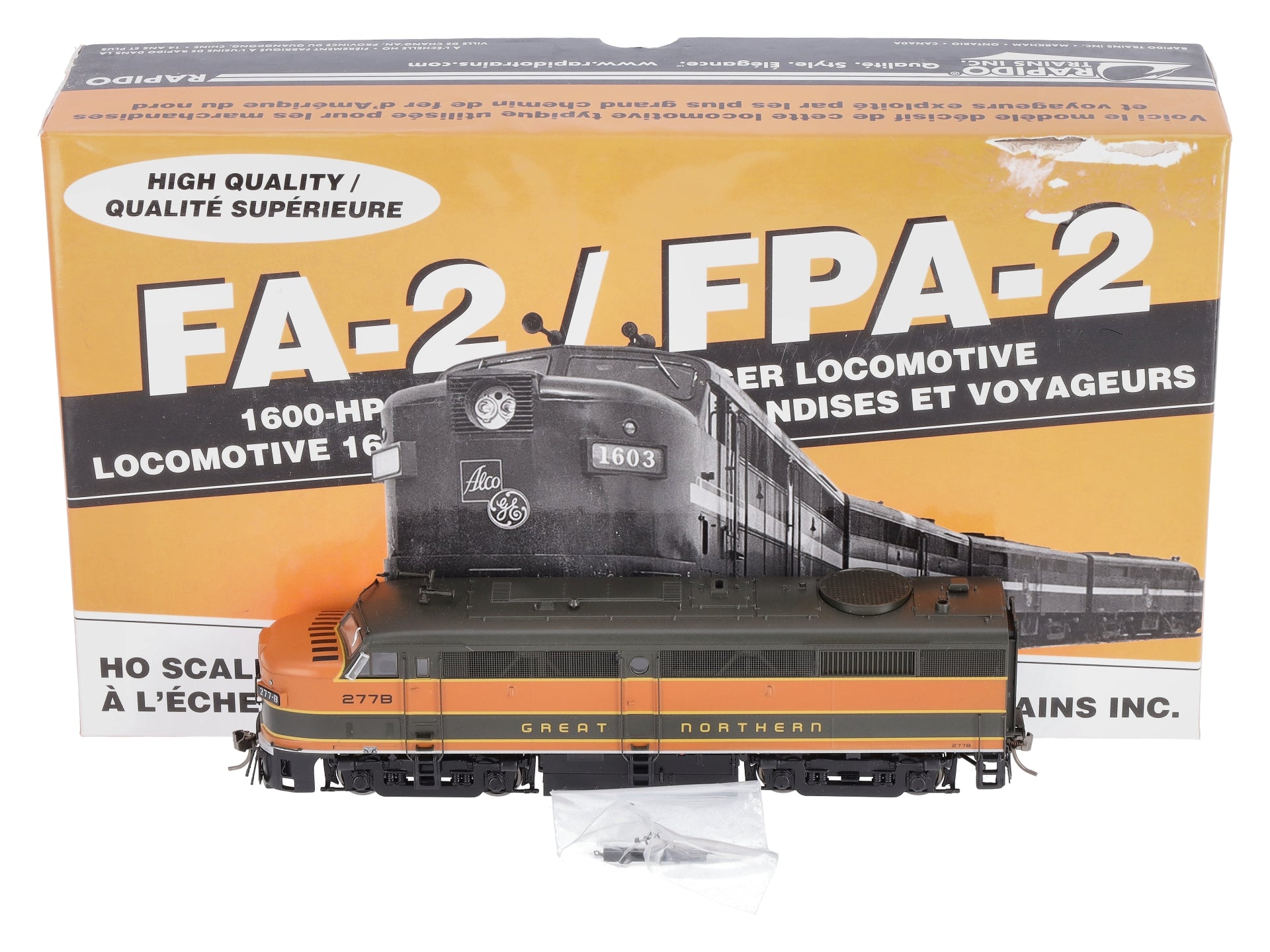 Rapido Trains 21033 HO Great Northern ALCO FPA-2 Diesel Loco Standard DC #277B