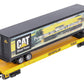 MTH 20-98135 O Gauge Caterpillar Flat Car with 48' Trailer #751925 LN/Box