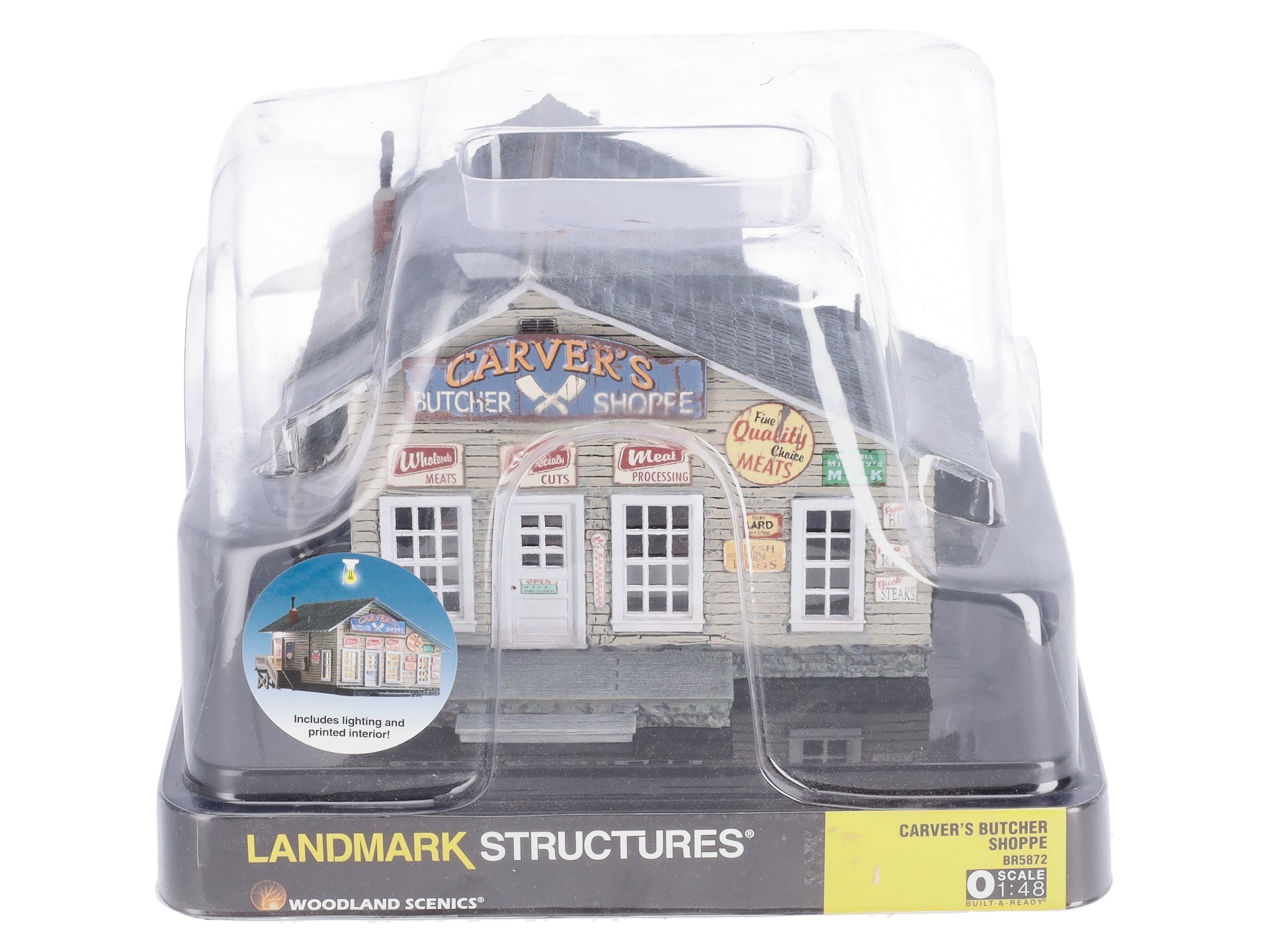 Woodland Scenics BR5872 O Assembled Built-N-Ready Butcher Shop Building