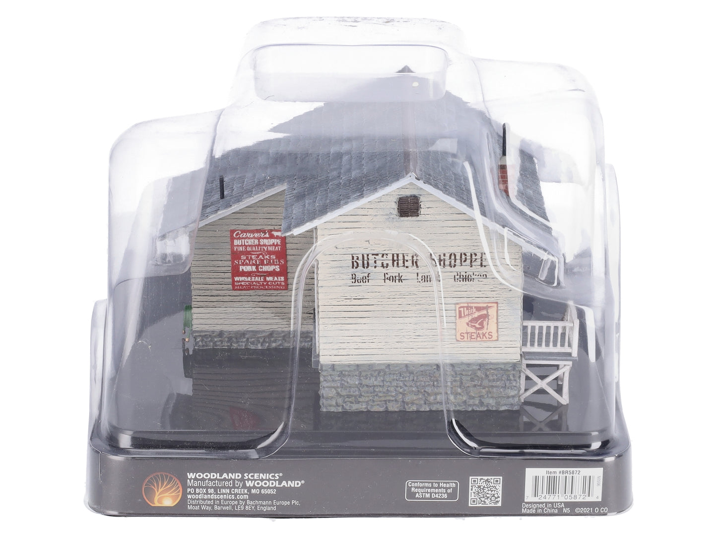Woodland Scenics BR5872 O Assembled Built-N-Ready Butcher Shop Building