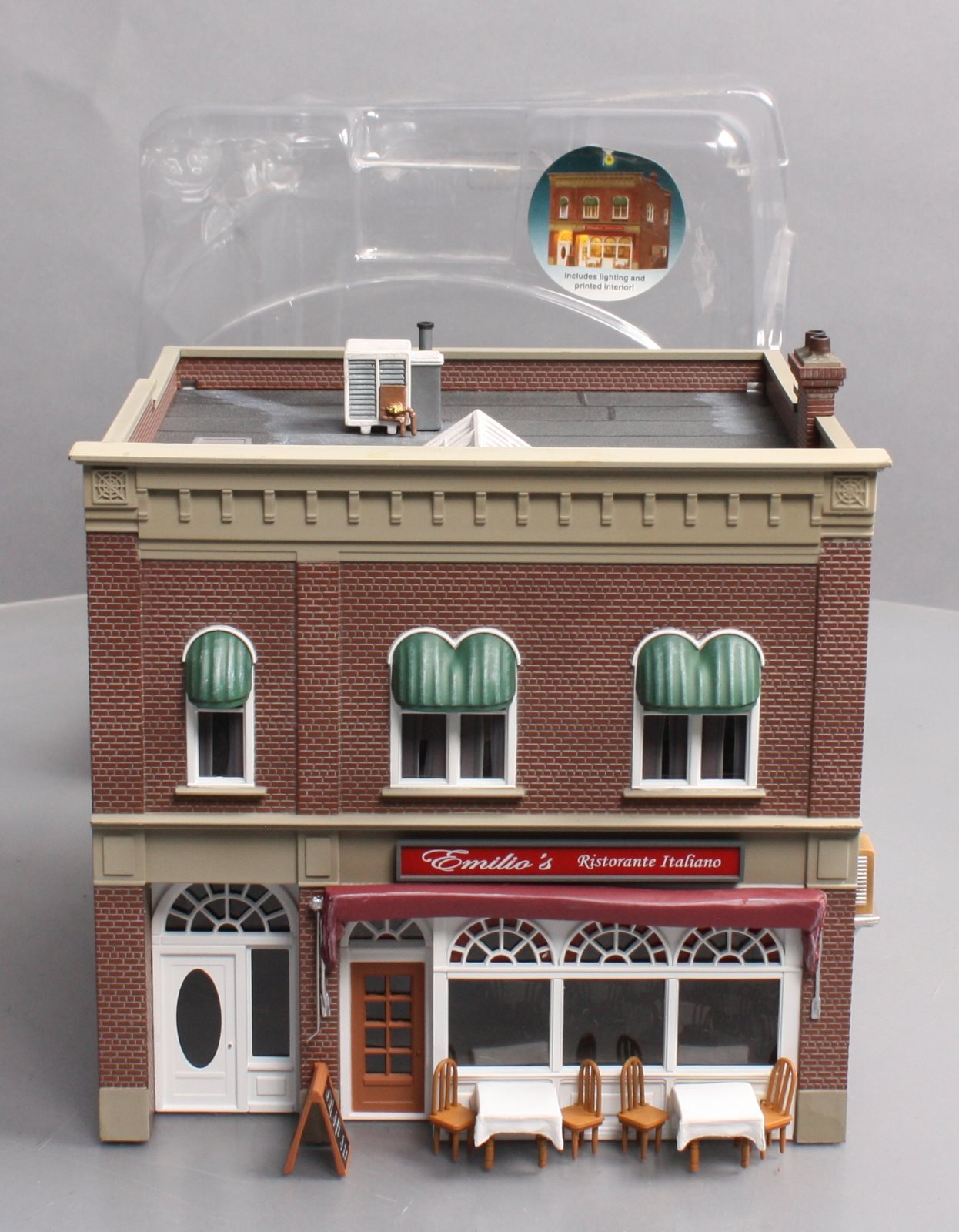 Woodland Scenics BR5855 O Built-&-Ready Emilio's Italian Restaurant Building
