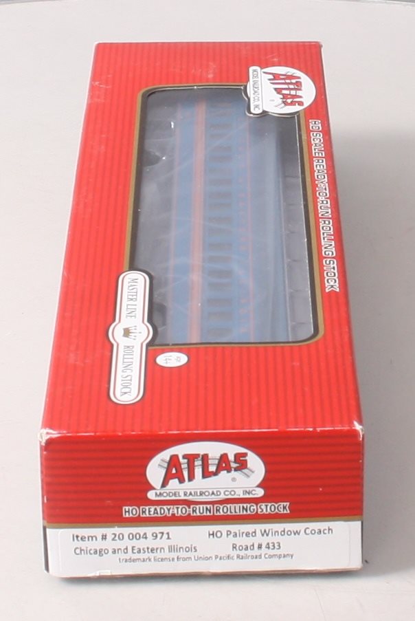 Atlas 20004971 HO Scale Chicago & East Illinois Paired Window Coach #433
