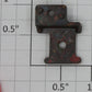Lionel TCL-41 Offset Red Swirl Collector Roller Insulator