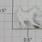 Lionel 128-42 Unpainted Newsstand Dog Figure with Eyelet
