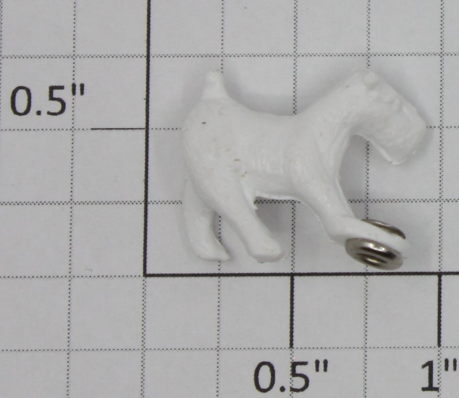Lionel 128-42 Unpainted Newsstand Dog Figure with Eyelet