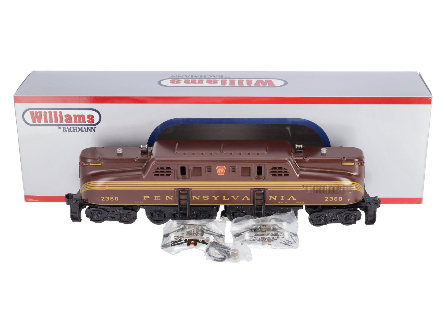 Williams 41799 O PRR Tuscan 5-Stripe Semi-Scale GG-1 Electric Locomotive #2360