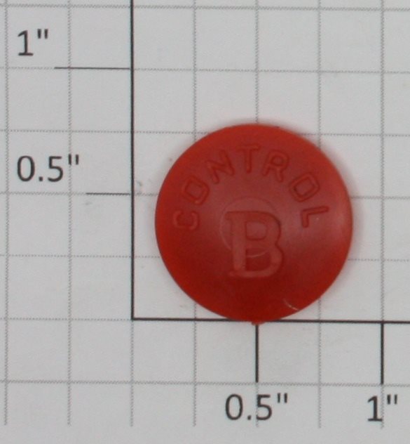 Lionel 20-40 KW "B" Red Knob Cap